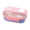 Pink, variant on Taicans Portable Lunch Box Cup Set with fork&Spoon,Plastic Microwave Safe Food Container with Compartments,Leak Proof Sealed Lunch Box with Clear Lid & Buckles for office Worker Travel Picnic