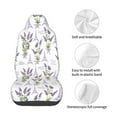 thumbnail image 4 of Wukai Lavender Flowers Full Set Car Seat Covers with Soft Padding Universal Auto Front Seats Protector and Cushion Mat, 4 of 5