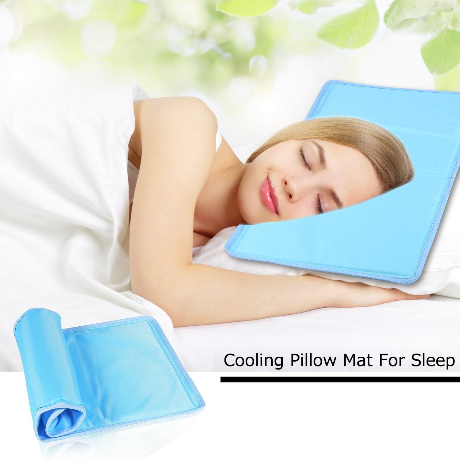 Cooling Gel Pad Mat Mattress Topper Pillow Cool For Menopause