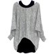 thumbnail image 1 of Suéter oversize (2 piezas) - suéter y camiseta sin mangas 2 en 1 para mujer, 1 of 5
