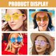 thumbnail image 3 of 14 Uds. Gafas de sol sin montura en forma de estrella, gafas de sol coloridas para fiesta, accesorios divertidos para fotomatón para despedida de soltera, fiesta de cumpleaños, colores mezclados, 3 of 4