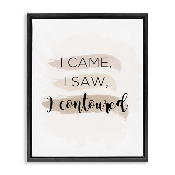 Stupell Industries Art Deco Came Saw Contoured Black Floating Frame Canvas Art, 25 x 31, by Anna Quach