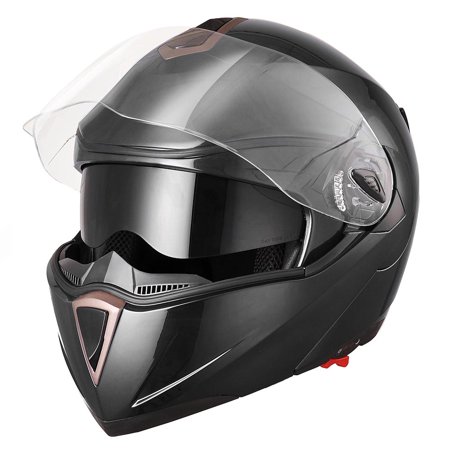 - Yescom Motorcycle Helmet Full Face Flip up Modular DOT Approved Dual Visor Motocross Color/Size Opt
