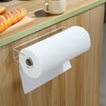thumbnail image 4 of YIGII Acrylic Paper Towel Holder Wall Mount Adhesive Paper Towel Hanger Under Cabinet Kitchen Paper Towel Rack Holder-Clear, 4 of 6