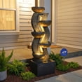 thumbnail image 5 of 6-Tiered Garden Water Fountains Large Outdoor Fountains and Waterfalls with Light for Patio Yard Porch Pool Decor, 5 of 13
