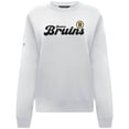 thumbnail image 2 of Women's Levelwear White Boston Bruins Yvette Big Script Tri-Blend Sweatshirt, 2 of 3