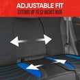 thumbnail image 7 of Motor Trend LuxeFit Blue Faux Leather Car Seat Covers Full Set Matching Front & Rear Bench Seat Cover for Cars Trucks SUV, 7 of 7