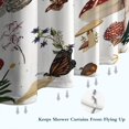 thumbnail image 6 of Red Mushroom Nature White Pattern Shower Curtain 84"x72" ,Bathroom Decorative Shower Curtains Set with 12 Hooks,Modern Waterproof Washable Shower Curtain, 6 of 6