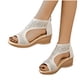 thumbnail image 4 of Amzcrzy Zapatos de mujer,Zapatos de mujer,Zapatillas de mujer, Sandalias de verano con tacón bajo para mujer, informales y cómodas, para uso externo. Sandalias Mujer Zapatillas De Casa, 4 of 5