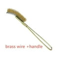 thumbnail image 2 of Mini Wire Brush Brass Nylon & Steel Brushes Rust Remover Cleaning Polish Grinder Brass Wire, 2 of 8