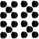 thumbnail image 1 of 20x tapa de tuerca negra M12 x HEX 19mm tapa de protección tapa de plástico, 1 of 1