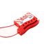thumbnail image 4 of Cerradura de cable de acero Válvula de acero inoxidable Cable de seguridad Cerradura de puerta de entrada sin llave roja Caja fuerte universal Productos antirrobo 3 paquetes Monstrate TO001463-00B, 4 of 5