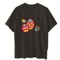thumbnail image 4 of Camiseta informal de manga corta con cuello redondo y estampado para mujer Pompotops  hkajfhjk461494, 4 of 4