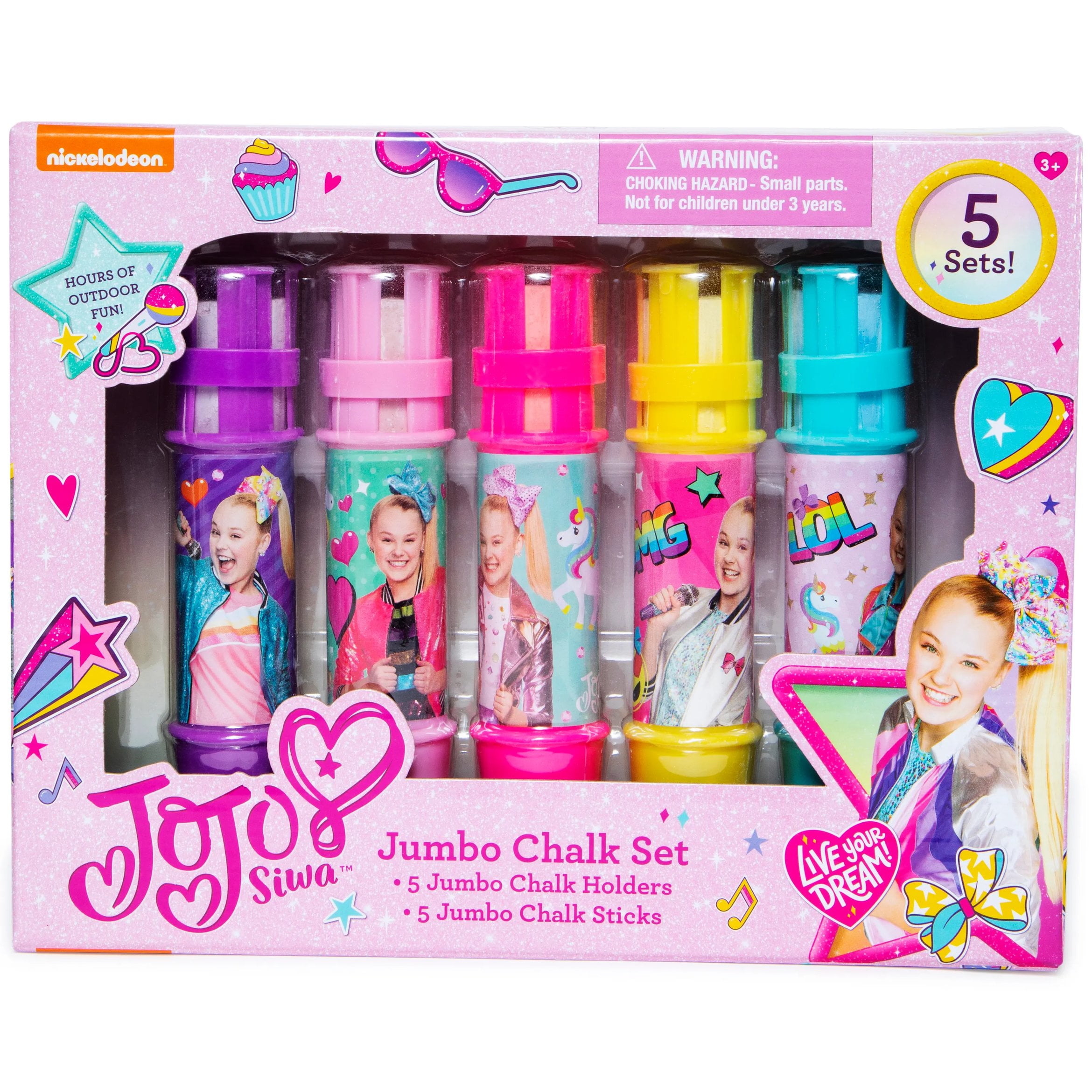 JoJo Siwa Jumbo Chalk Set - Walmart.com - Walmart.com