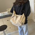 thumbnail image 1 of Bolso de viaje fruncido con correa ajustable bolso de hombro bolso mensajero para mujer, 1 of 9