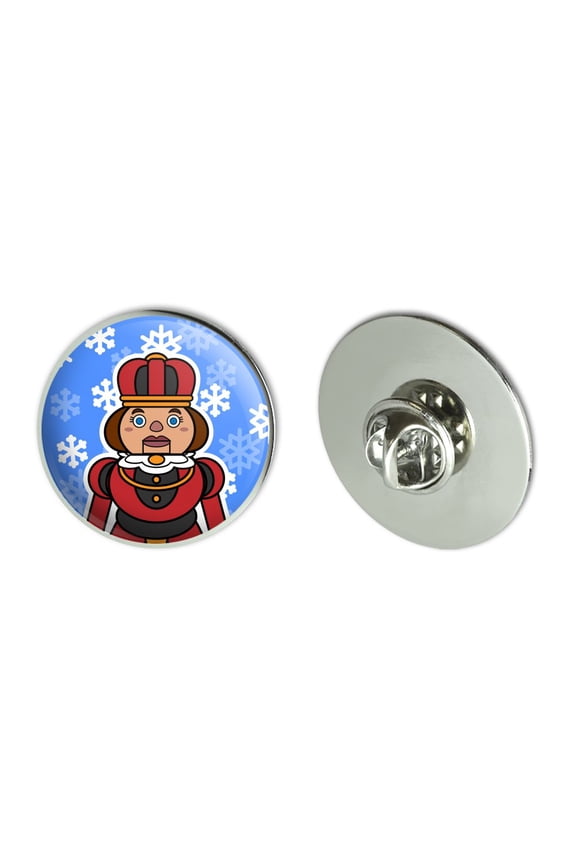 Nutcracker Woman with Snowflakes Metal 1.1" Tie Tack Hat Lapel Pin Pinback