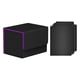 thumbnail image 2 of Caja de baraja de cartas con cierre magnético y capacidad para más de 100 cartas coleccionables. Negro Púrpura, 2 of 9
