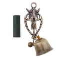 thumbnail image 2 of Campana de viento vintage de metal y madera para interiores y exteriores Elefante, 2 of 8