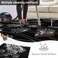thumbnail image 5 of Spring Dandelion Outdoor Rug for Patio/Deck/Porch, Non-Slip Large Area Rug 5 x 7 Ft, Modern Country Flower Black White Indoor Outdoor Rugs Washable Area Rugs, Reversible Camping Rug Carpet Runner, 5 of 8