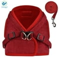 thumbnail image 6 of Deago No Pull Dog Pet Harness With Leash Reflective Soft No Choke Easy Control for Small Dog Cat Outdoor Walking Travel (Red, S), 6 of 9