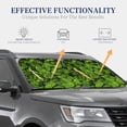 thumbnail image 4 of Haiem Tiny Green Fern Leaves Car Windshield Sun Shade (2 Pieces) Foldable Windshield Sun Shade Car Accessories for Truck SUV Pickup-Large, 4 of 7