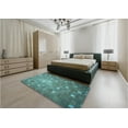 thumbnail image 4 of Ahgly Company Indoor Round Patterned Deep-Sea Green Area Rugs, 6' Round, 4 of 6