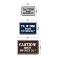 thumbnail image 5 of Signs ByLITA Classic Framed, Caution Door Swings Out Sign (Blue) - Small, 5 of 6