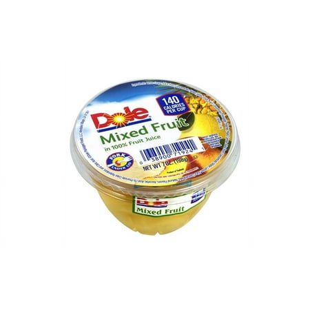 Dole Mixed Fruit in 100% Fruit Juice Cups, 7 oz, 12 Ct