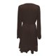 thumbnail image 4 of Vestido elegante de satén con cuello en V, cintura y escote pronunciado para mujer - Tejido lujoso, corte favorecedor, ocasiones formales - Tallas XS-XXL, diseño elegante con caída, 4 of 4