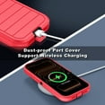 thumbnail image 6 of Petocase for iPhone 17 Pro Case,Shockproof Rugged Protection [No Screen Protector] Heavy Duty Dust/Drop Proof 3-Layer Durable Cover for iPhone 17 Pro 6.3'' Case,Red/Black, 6 of 8
