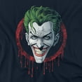 thumbnail image 2 of Batman Joker Drip Women's T Shirt, Navy, Large, 2 of 6