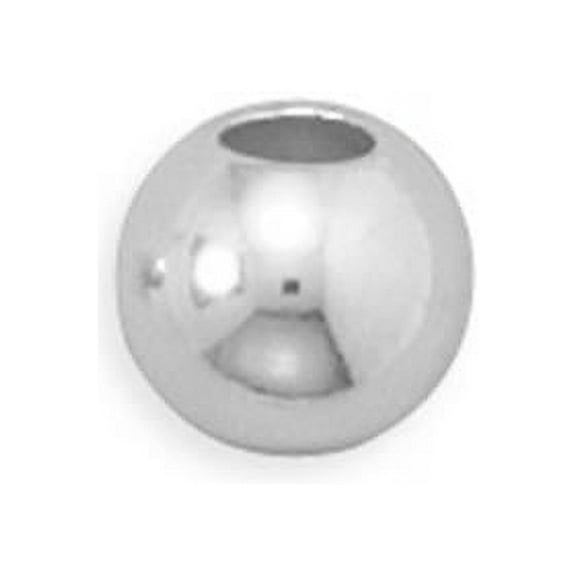 Spacer Bead 8mm Sterling Silver with 4mm Hole Slide On Charm
