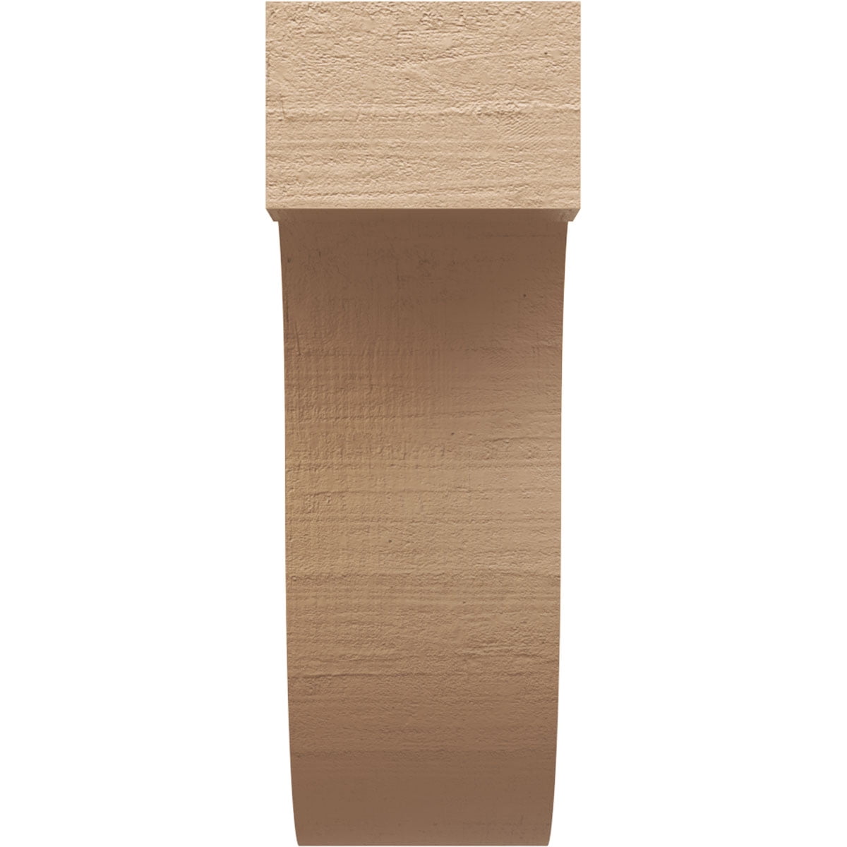 11"W x 22"D x 33"H Classic Del Monte Rough Cedar Woodgrain TimberThane Corbel, Primed Tan