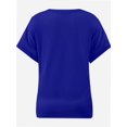 thumbnail image 2 of Womens T Shirts Short Sleeve V Neck Casual Summer Tops Tshirts with Pocket, 2 of 5