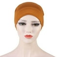 thumbnail image 5 of Visland Women Turban Hat, Fashion Casual Solid Color Elastic Stretchy Soft Cozy Milk Fiber Fabric Cap Headwrap for Sports Yoga Daily Wear, 5 of 8