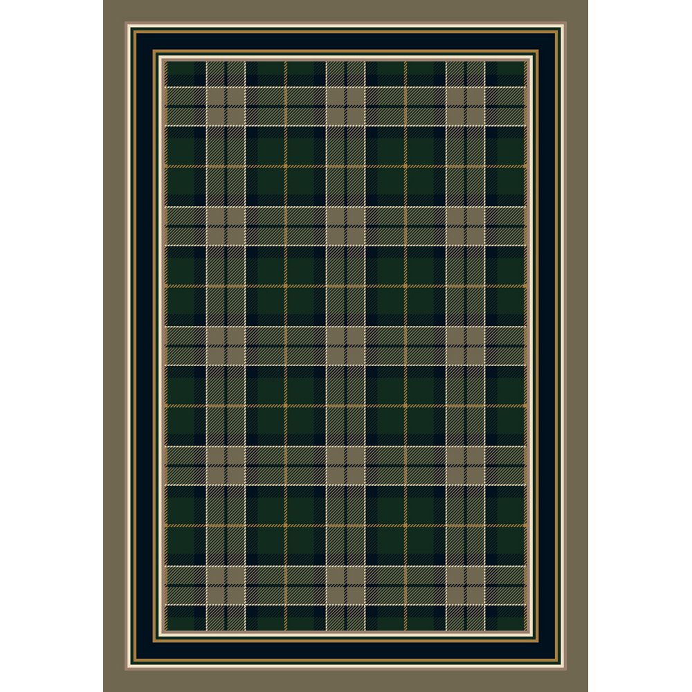 Milliken Design Center Area Rug MAGEE PLAID EMERALD II Magee Plaid