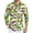 Green, variant on Fgvctg Mens Mardi Gras Shirts Carnival Party Long Sleeve V Neck Button Down Blouse Collared Plus Size Mask Print Shirt Multicolored Business Casual Outfits Black 2XL