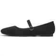 thumbnail image 7 of Mary Jane Flat Shoes Round Toe Ballet Flats for Women Dressy Fabric Business Flats Comfortable Classic Strap Flats for Office(Black，US7), 7 of 7