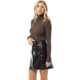 thumbnail image 6 of MixMatchy Women's Long Sleeve Turtle Neck Fitted Crop Ribbed Knit Sweater, 6 of 7