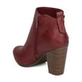 thumbnail image 3 of New Women Breckelles Gail-28 Leatherette Zippered Chunky Heel Bootie, 3 of 5