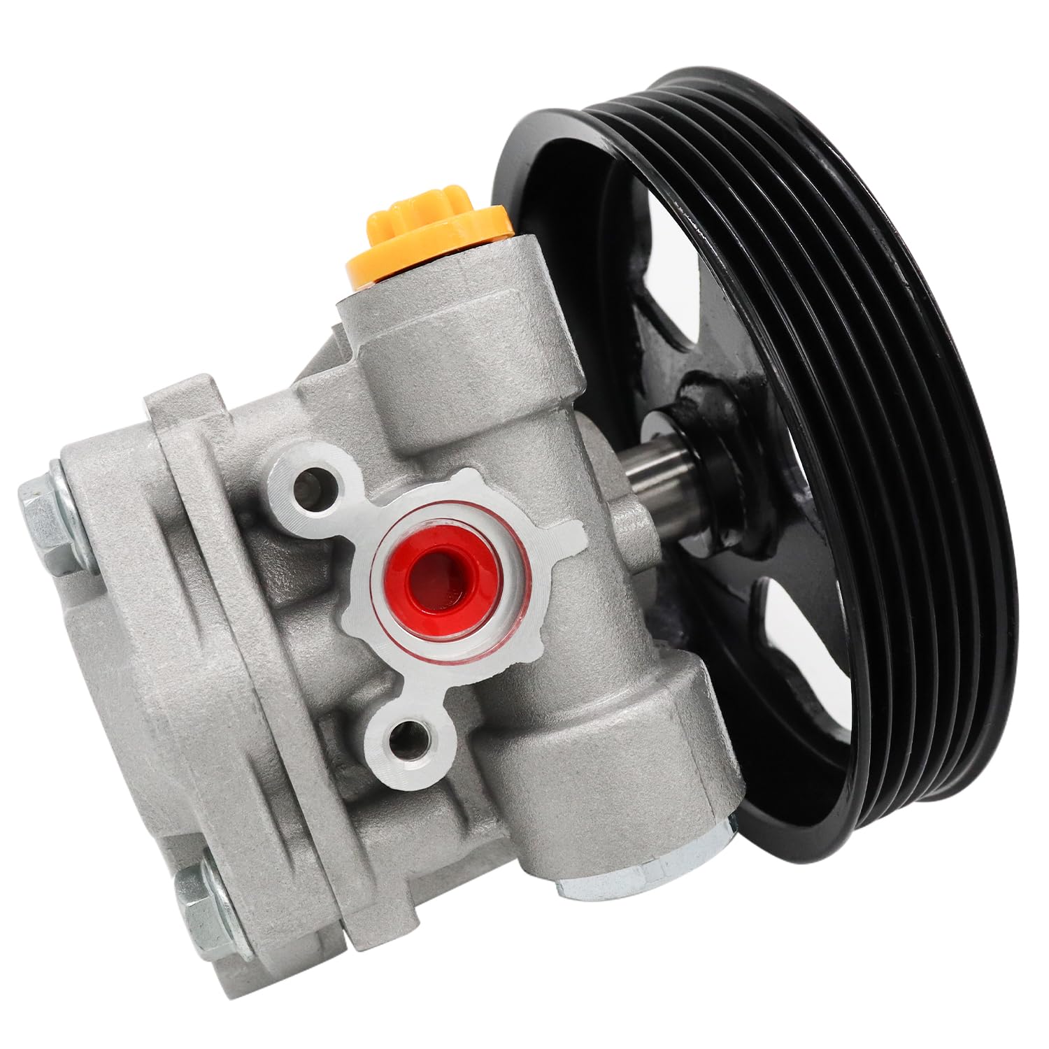 Detroit Axle - Power Steering Pump with Pulley Replacement for 2003 2004 2005 2006 2007 Infiniti G35 Nissan 350Z