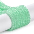thumbnail image 1 of Baking Painted Imitation Jade Glass Bead Strands Faceted Rondelle Pale Turquoise 3x2mm Hole: 0.8mm about 145~150pcs/strand 34~35cm, 1 of 5
