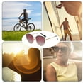 thumbnail image 5 of Fashionable sunglasses, polarized UV protection, TAC, metal material, Red, 5 of 5