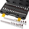 thumbnail image 1 of Torx Bit Socket Set, 34 pcs Set with Case, T6-T70, 1/4", 1/2" & 3/8" Drive, Solid and Tamper Proof Star Bit Socket Set, 1 of 6