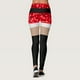 thumbnail image 3 of Gibobby Leggings deportivos mujer Pantalones estampados de Navidad personalizados para mujer, mallas ajustadas personalizadas para mallas para correr(Rojo,CH), 3 of 5