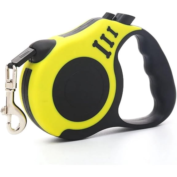 New Classic Retractable Dog Leash (Tape), 16 ft, Yellow