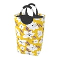 thumbnail image 2 of Vsdgher Lilies Flowers Print Square Laundry Bag Large Collapsible Dirty Clothes Bags With Handles Waterproof Essentials Storage For College Dorm, Family, 2 of 6