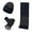 C, variant on LIZENG Knitted Wool Hat Scarf Gloves Man and Women's Cold Warm Three Piece Set with Knit Warm Hat +Long Scarf+Touch Screen Gloves Set Neck Scarves for Women Men
