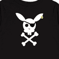 thumbnail image 4 of Inktastic Cute Easter Pirate Bunny with Eyepatch and Earring Boys or Girls Long Sleeve Toddler T-Shirt, 4 of 5