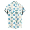 thumbnail image 6 of Xcmzpl Men's Short Sleeve Camp Collar Shirt Casual Button Down Shirts Summer Beach Print Vacation Hawaii Shirt for Men Beige S, 6 of 7